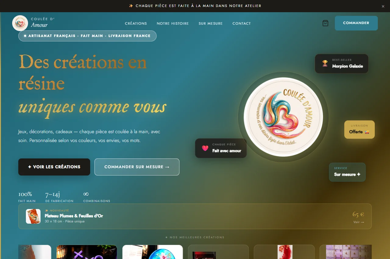 Capture du site Coulée d’Amour